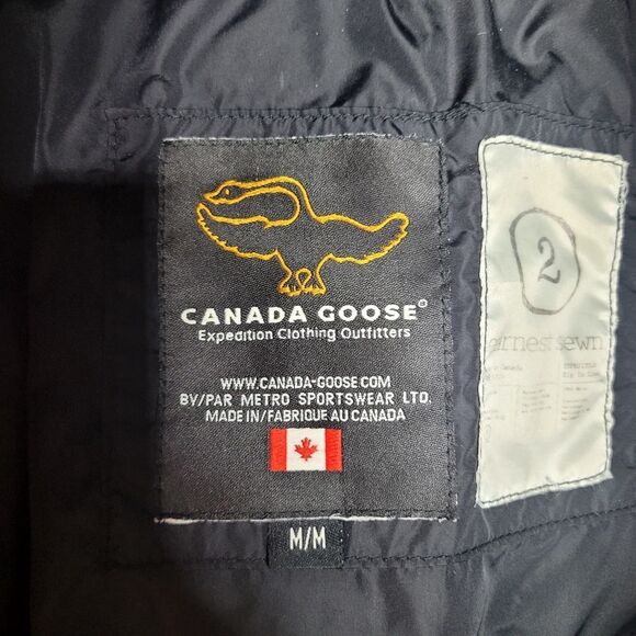 Canada Goose x Earnest Sewn 4565M Expedition Down Parka Jacket Fox Fur Size M - Picture 9 of 15
